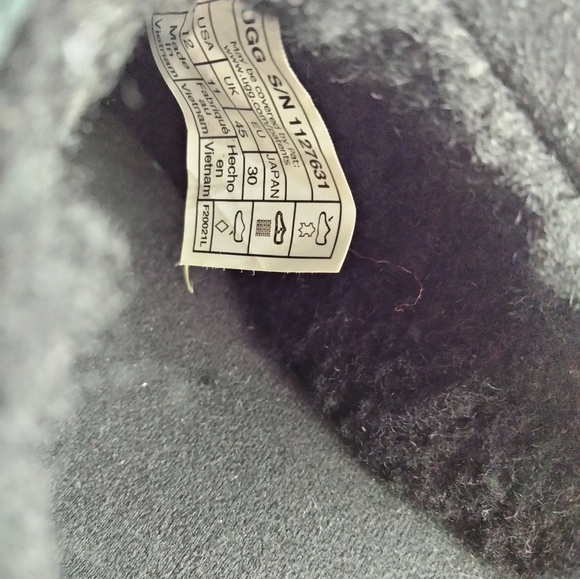 UGG CA805 V2 SLIDE BLACK SUEDE PLATFORM SANDAL -MEN’S US 12 - Picture 12 of 14